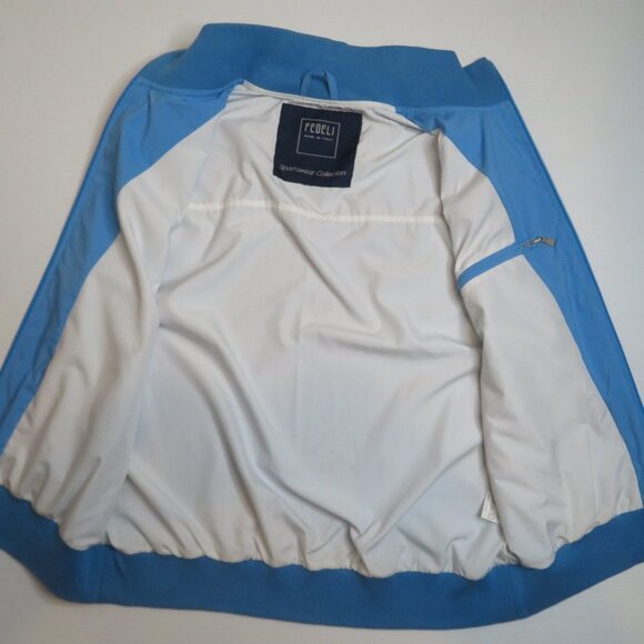 Fedeli Full Zip Vest Mens Medium Blue Sportswear Collection Italy - Picture 4 of 7